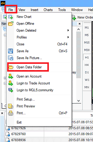 open-data-folder